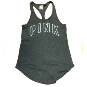 Victoria's Secret PINK Logo Racerback Tank Top
